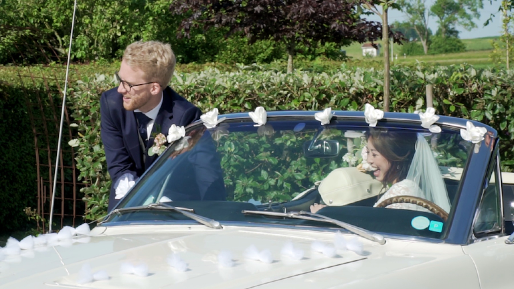 Stillbild ur bröllopsfilm
